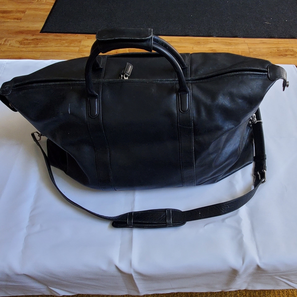 Vintage Coach Black Leather cabin bag - Picture 4 of 7